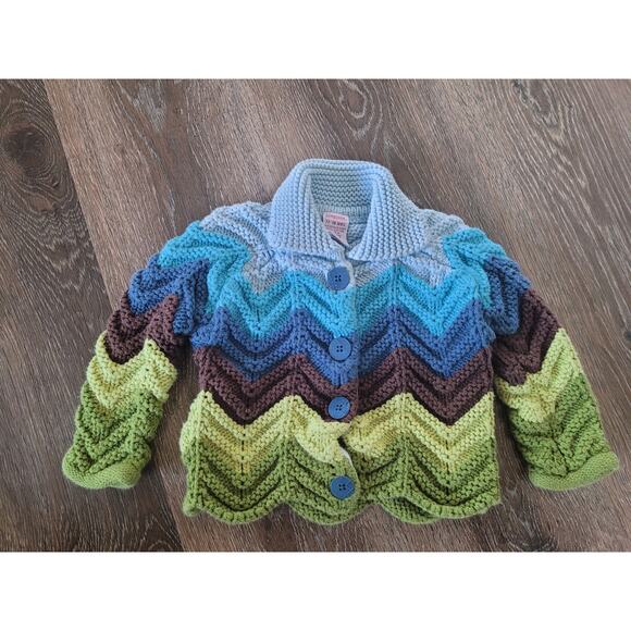 Gymboree Baby Girl Knitted Color Button Up‎ Sweater size 12-18 months #7 - Picture 1 of 3